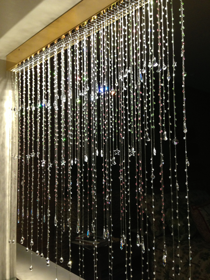 Crystal Curtain of Light Lighting Installation